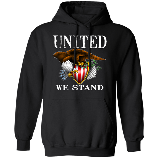 United We Stand Bald Eagle Pullover Hoodie