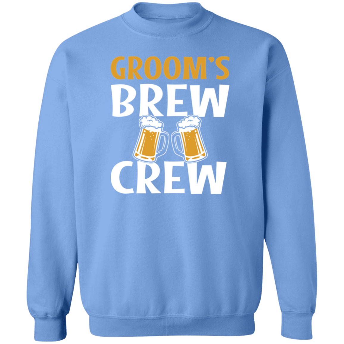 Bachelor Party Groom's Brew Crew Funny Crewneck Sweatshirt