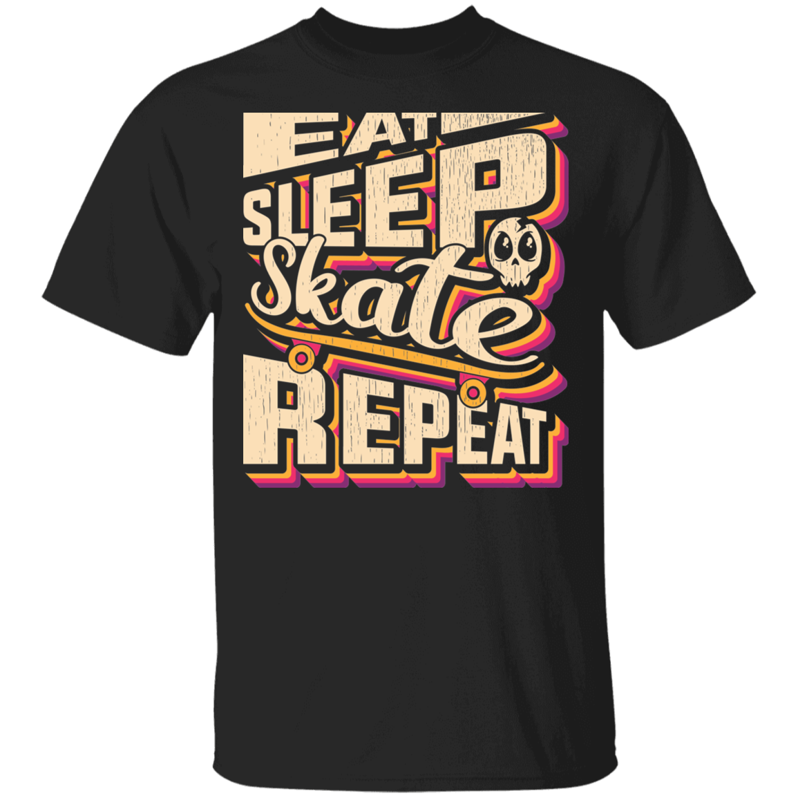 Eat Sleep Skate Repeat Skateboard Skateboarding T-Shirt