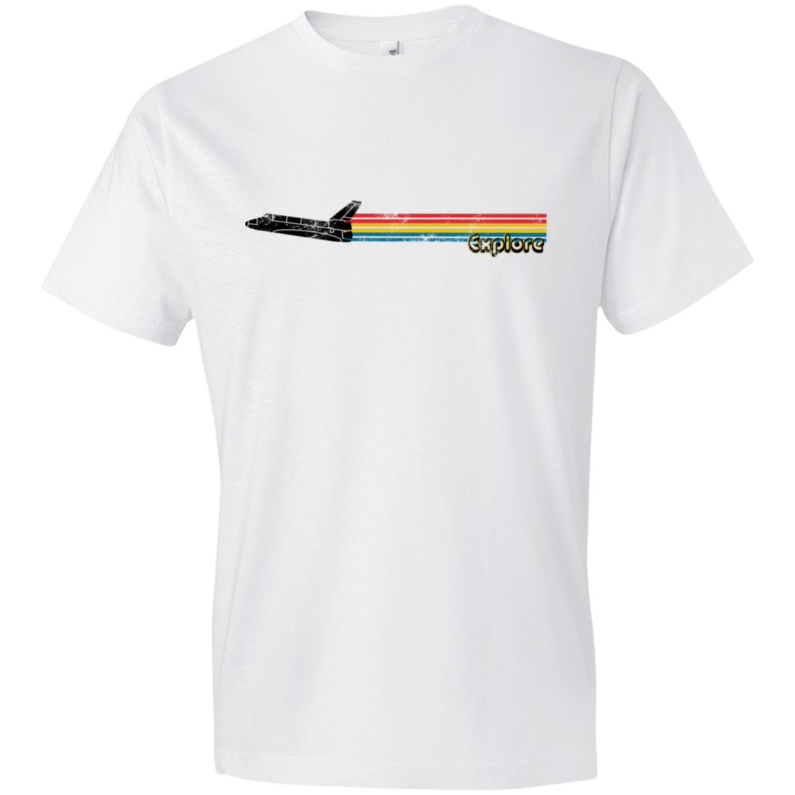 Youth Space Rocket Ship Explorer Lightweight T-Shirt