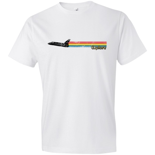 Youth Space Rocket Ship Explorer Lightweight T-Shirt