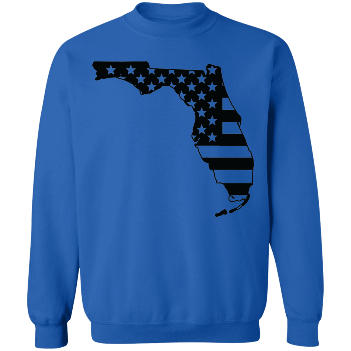 Florida State American Flag USA Crewneck  Sweatshirt