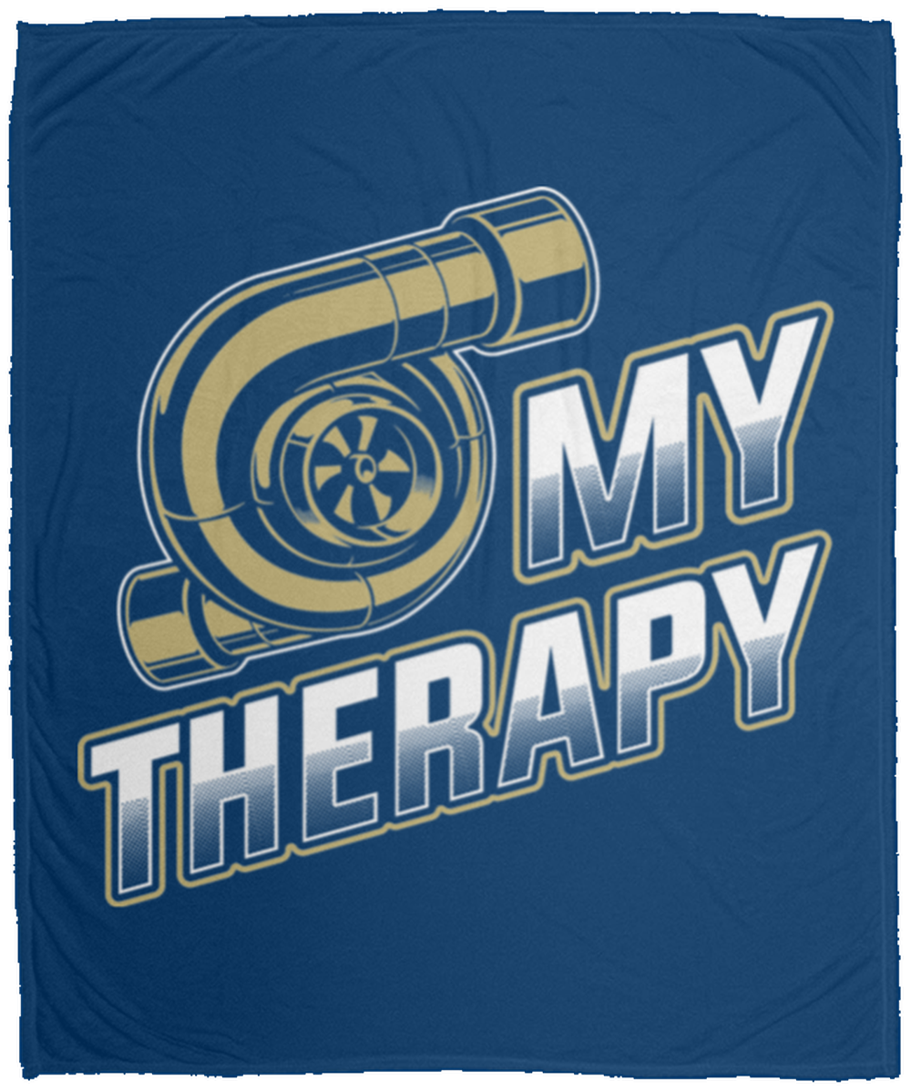Turbo Is My Therapy Boosted Racing Fleece Blanket - 50x60