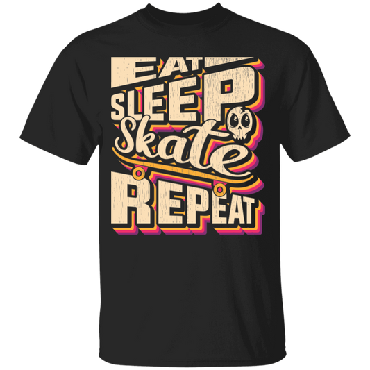 Eat Sleep Skate Repeat Skateboard Skateboarding Youth T-Shirt