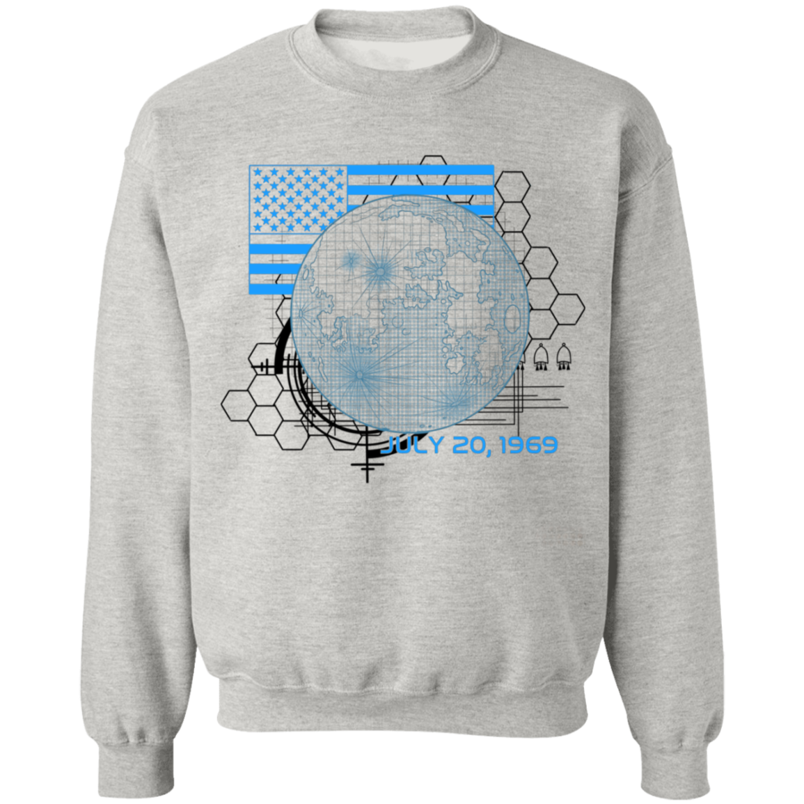 American 1969 Moon Landing Armstrong Crewneck Sweatshirt