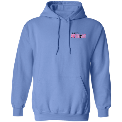 Lady Patriot 1776 American Bald Eagle Double Sided Pullover Hoodie