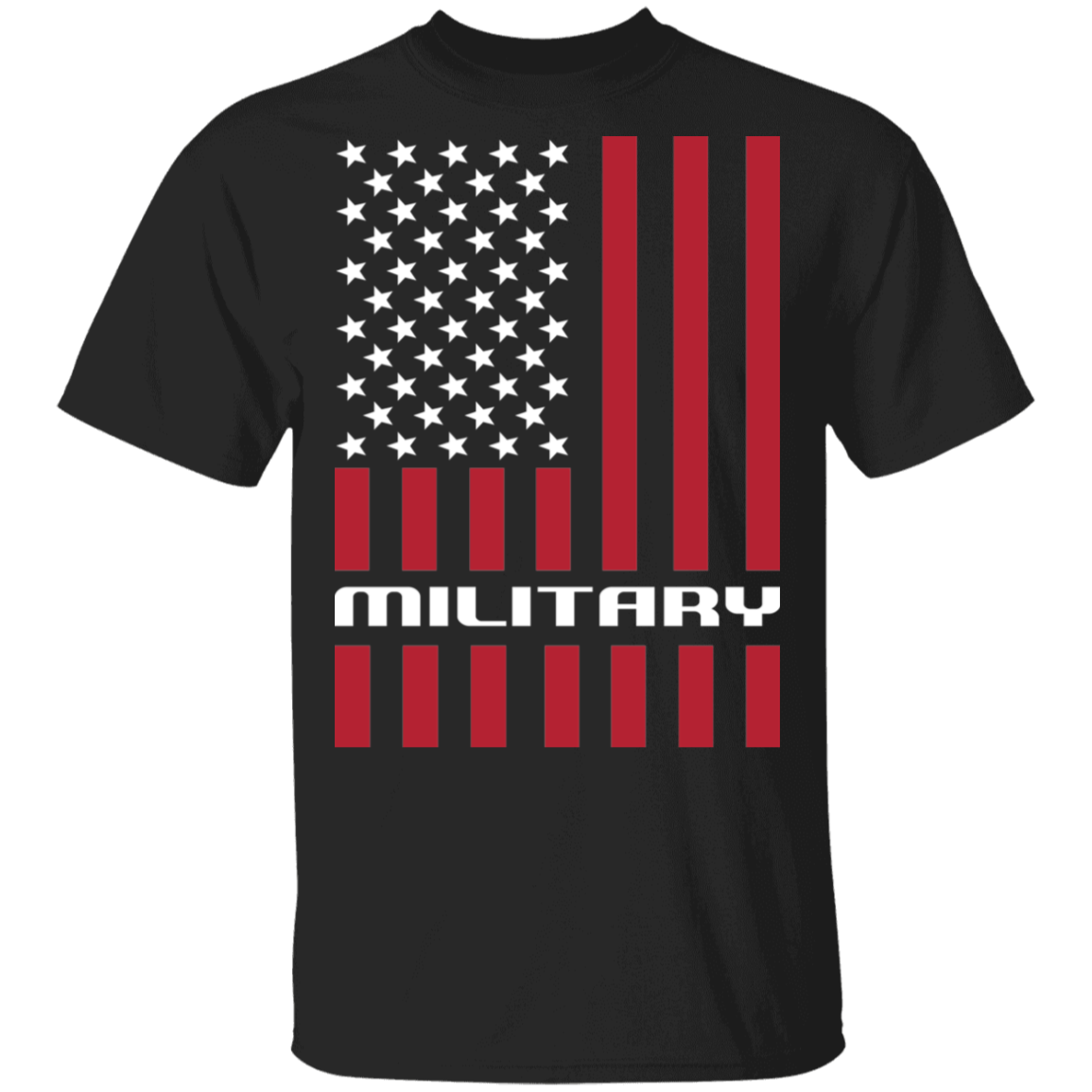 Military Veteran American Flag USA T-Shirt