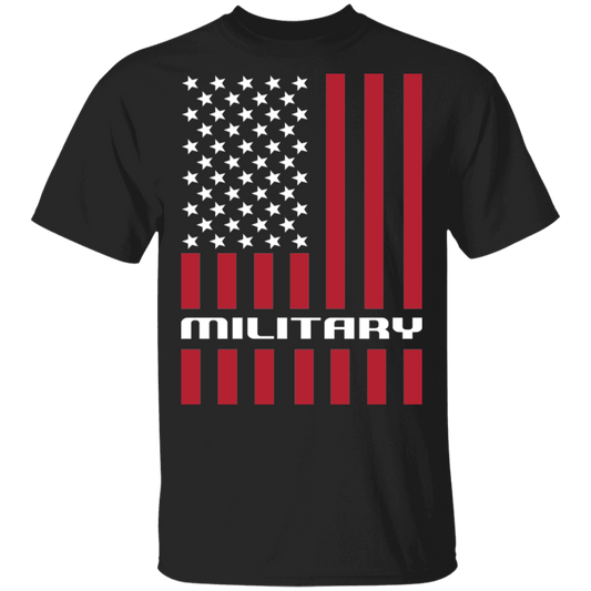 Military Veteran American Flag USA T-Shirt