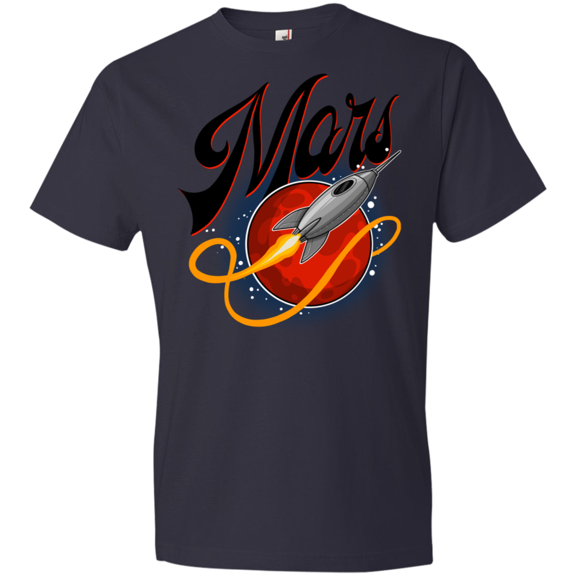 Youth Space Mars Space Ship Old Style Lightweight T-Shirt