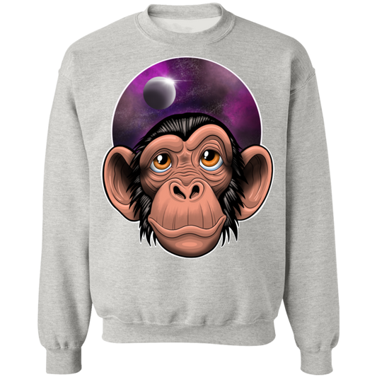 Space Chimp Astronaut Crewneck Pullover Sweatshirt
