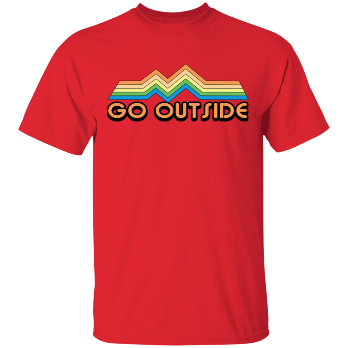 Go Outside Camping Nature Bright T-Shirt