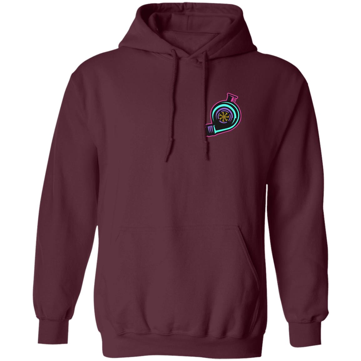 Retro 80's 90's Turbo Boosted Pullover Hoodie