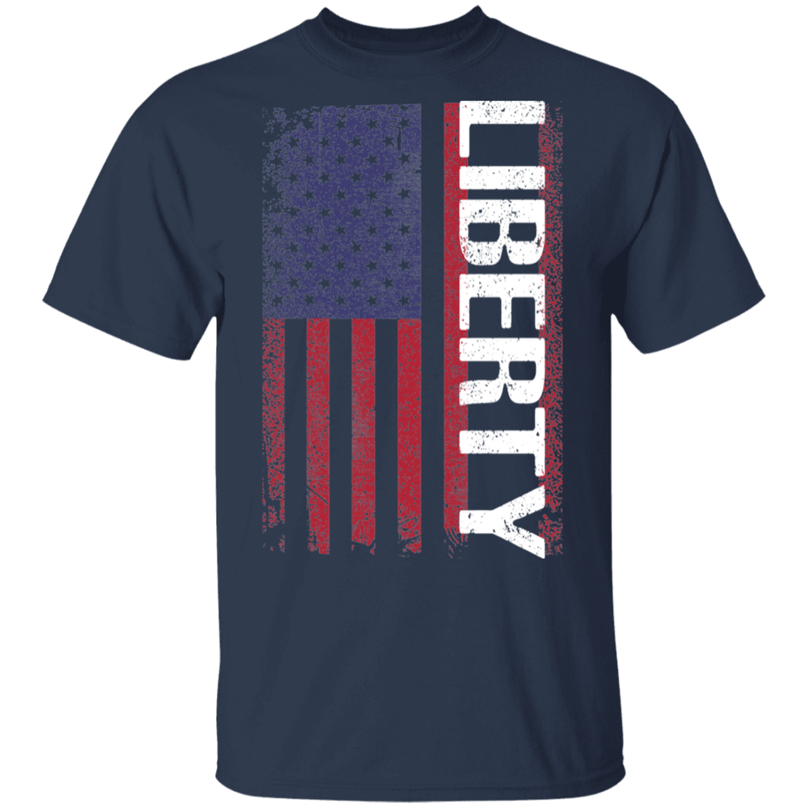 Liberty American Flag USA T-Shirt
