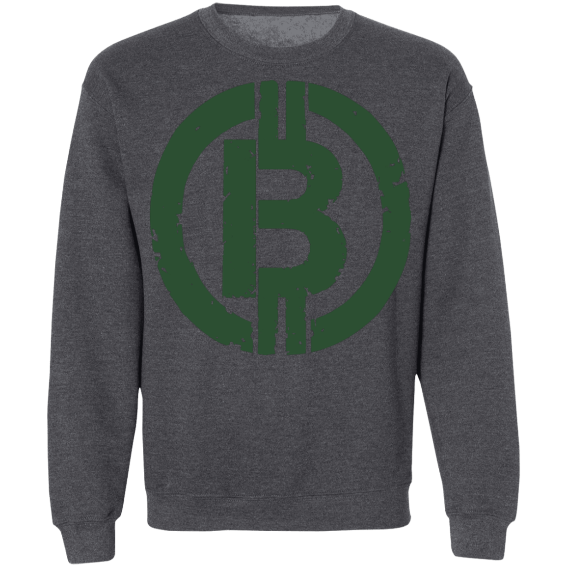 Military Green Bitcoin Hodl Cryptocurrency BTC Crewneck Sweatshirt