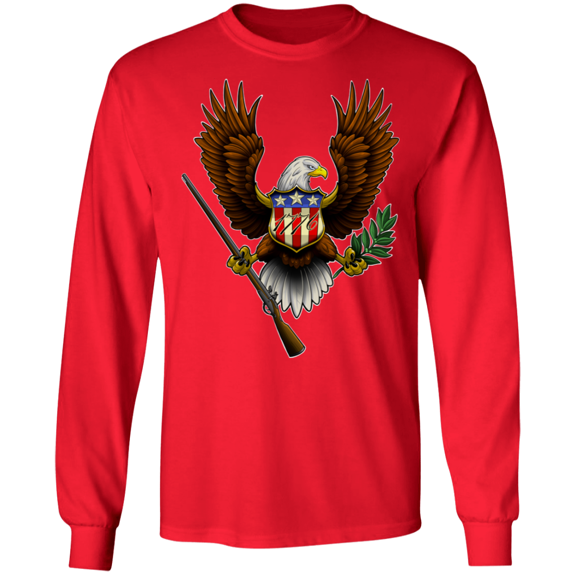 1776 American Bald Eagle Long Sleeve T-Shirt