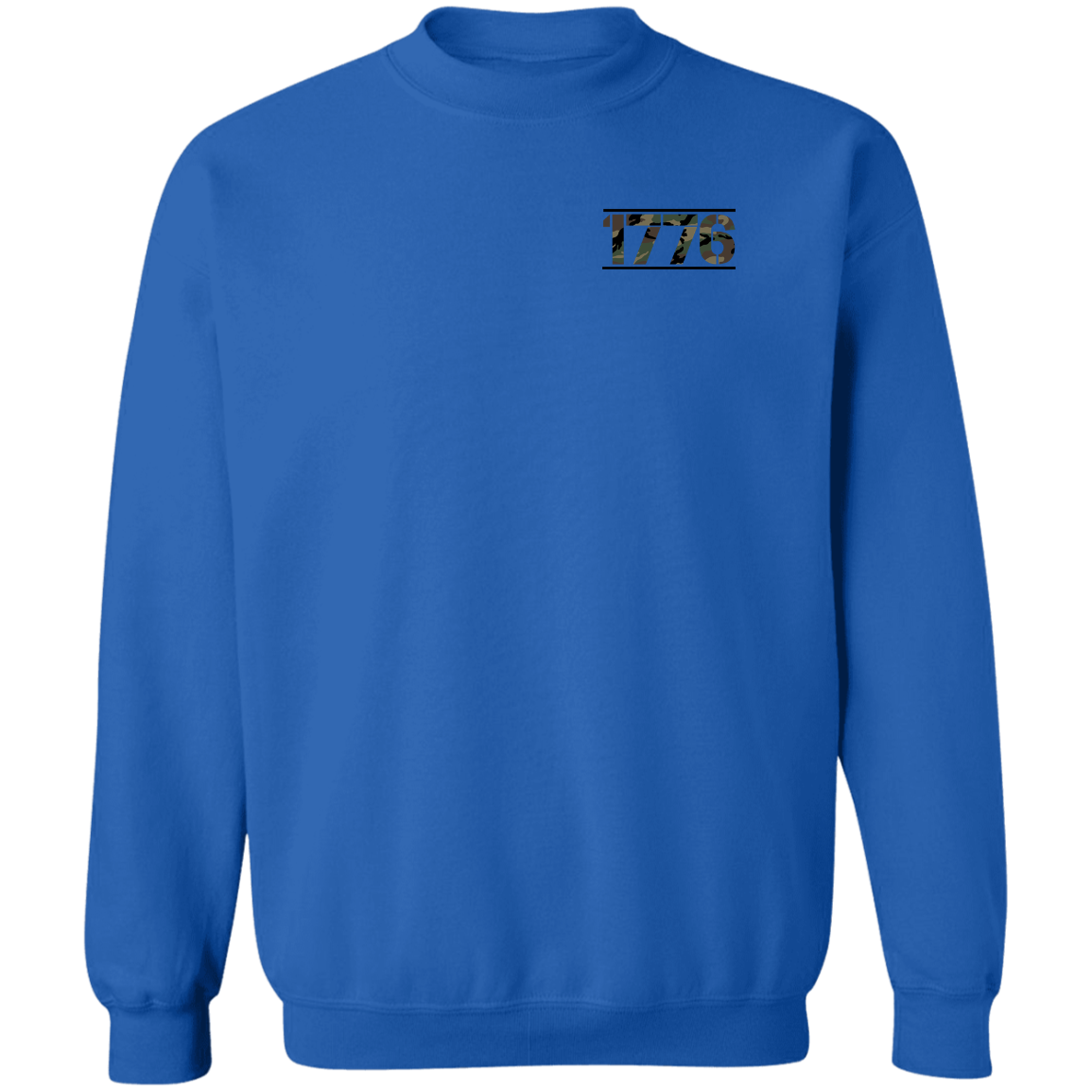 1776 American Bald Eagle Double Sided Crewneck Sweatshirt
