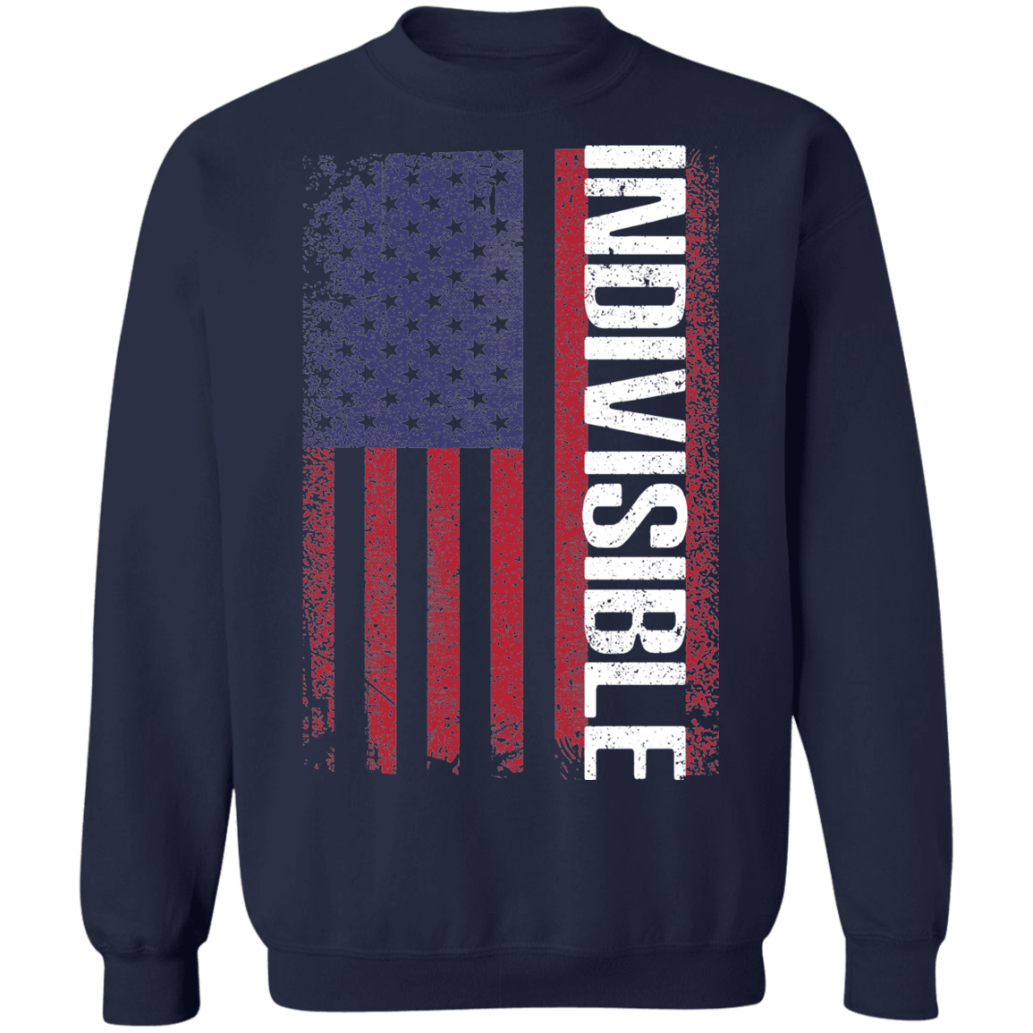 Indivisible American Flag USA Crewneck Sweatshirt