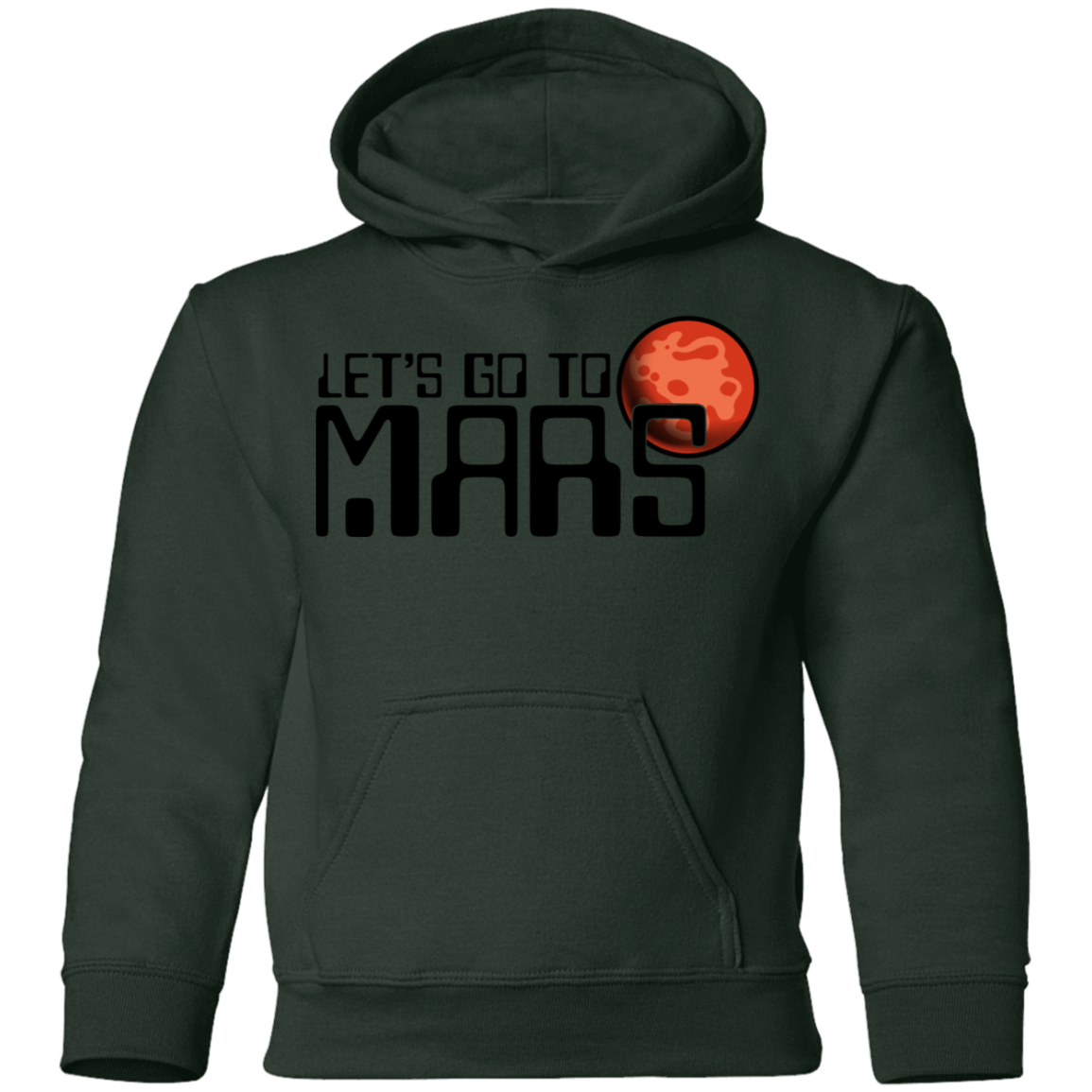 Youth Space Lets Go to Mars Pullover Hoodie