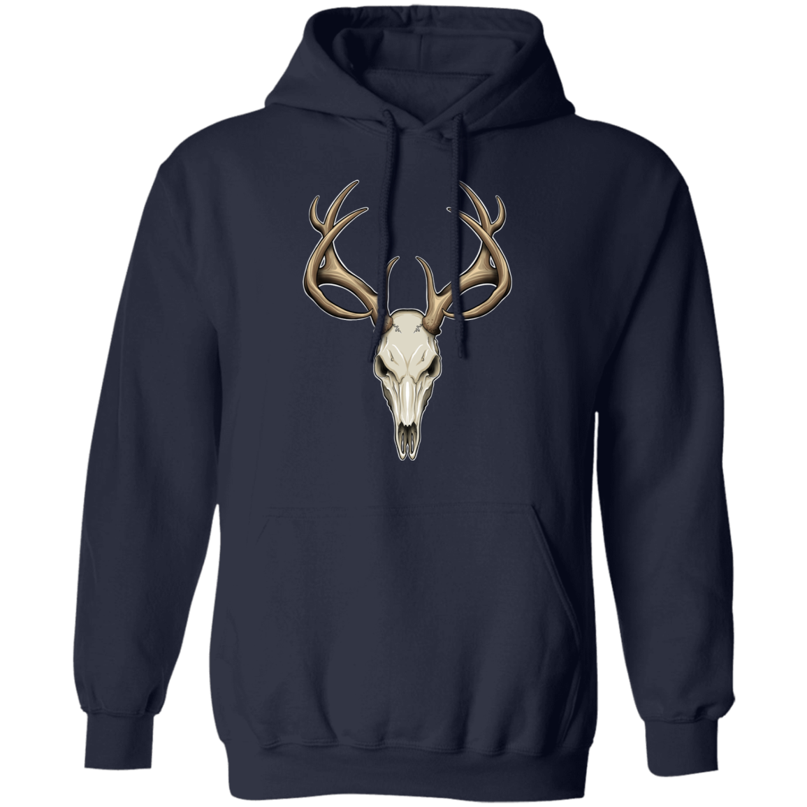 Hunting Deer Skull Pullover Hoodie