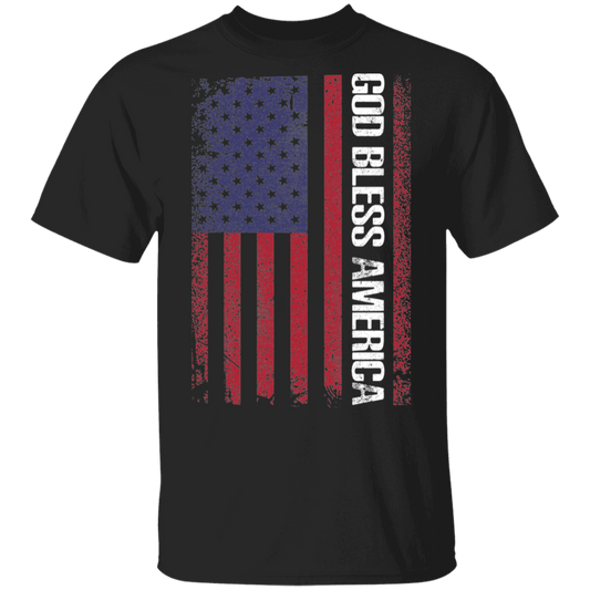 God Bless America American Flag USA T-Shirt
