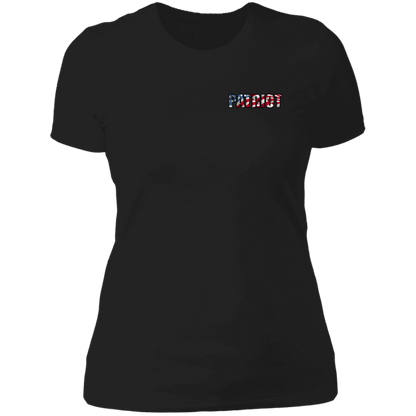 Patriot American Bald Eagle Women's Double Sided Boyfriend T-Shirt