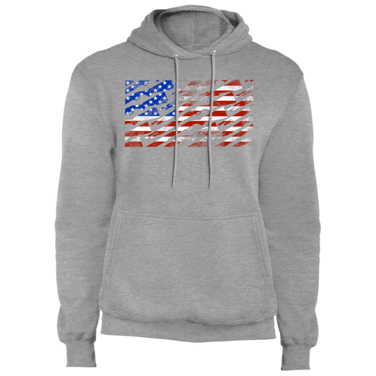 Shotgun Firearm American Flag Pullover Hoodie