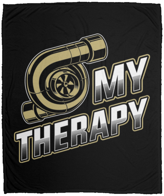Turbo Is My Therapy Boosted Racing Fleece Blanket - 50x60
