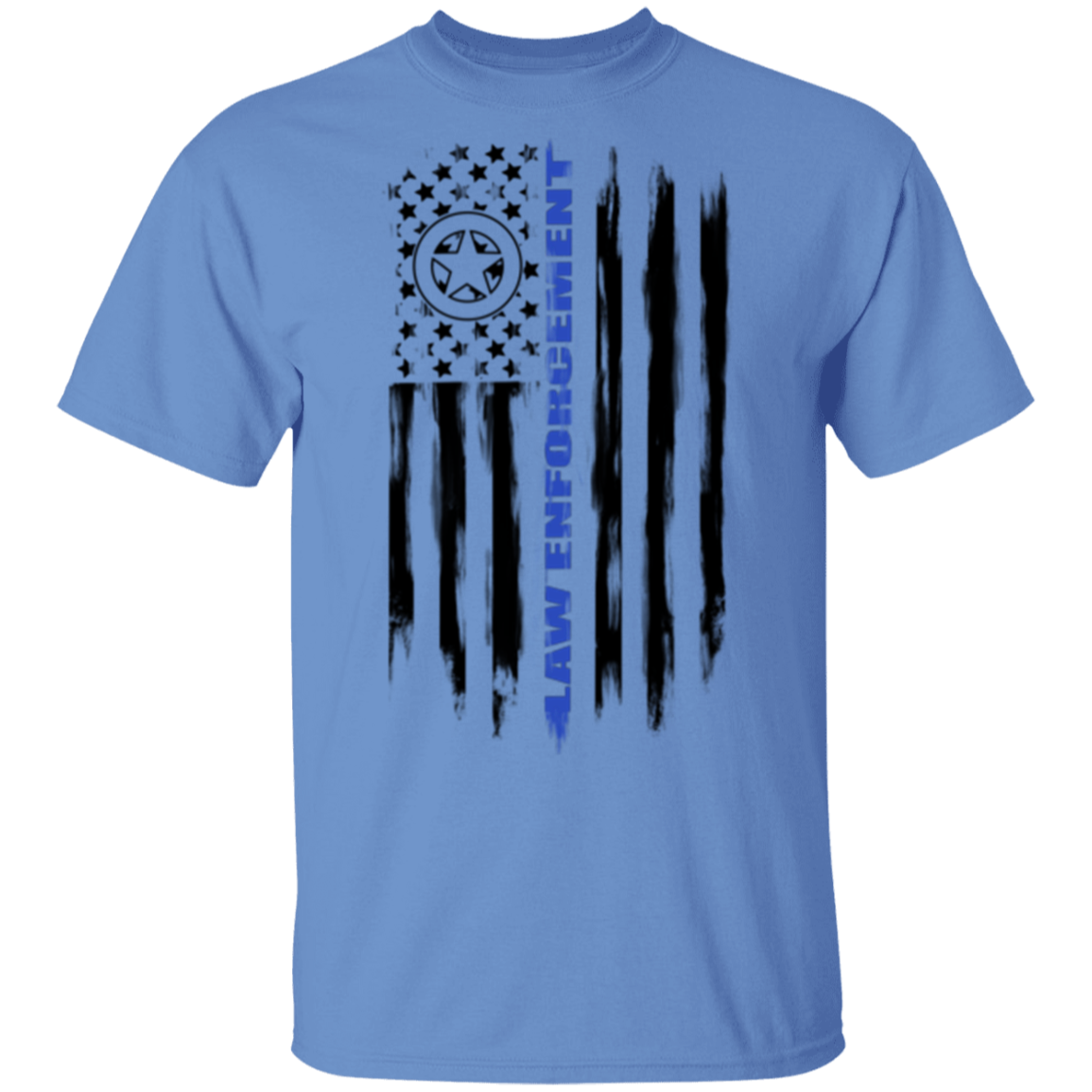 Law Enforcement Deputy Sheriff Police Officer Cop American Flag T-Shirt