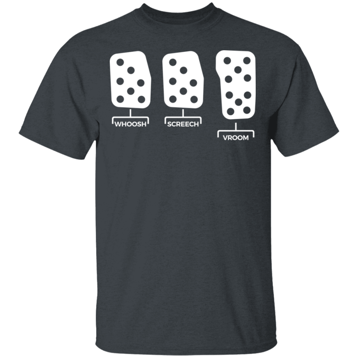 Whoosh Screech Vroom Boosted Manual Stick Shift T-Shirt
