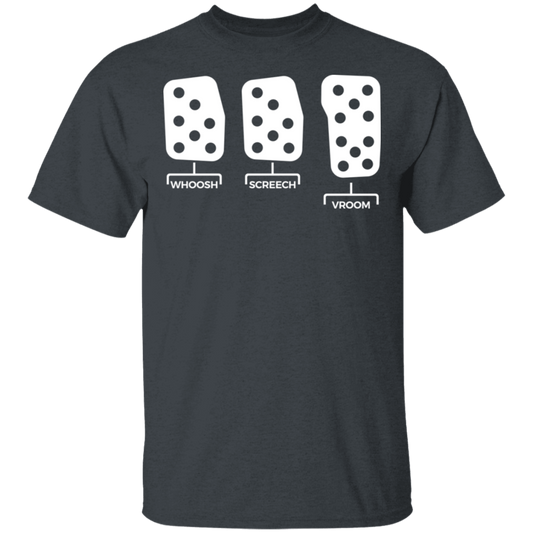 Whoosh Screech Vroom Boosted Manual Stick Shift T-Shirt