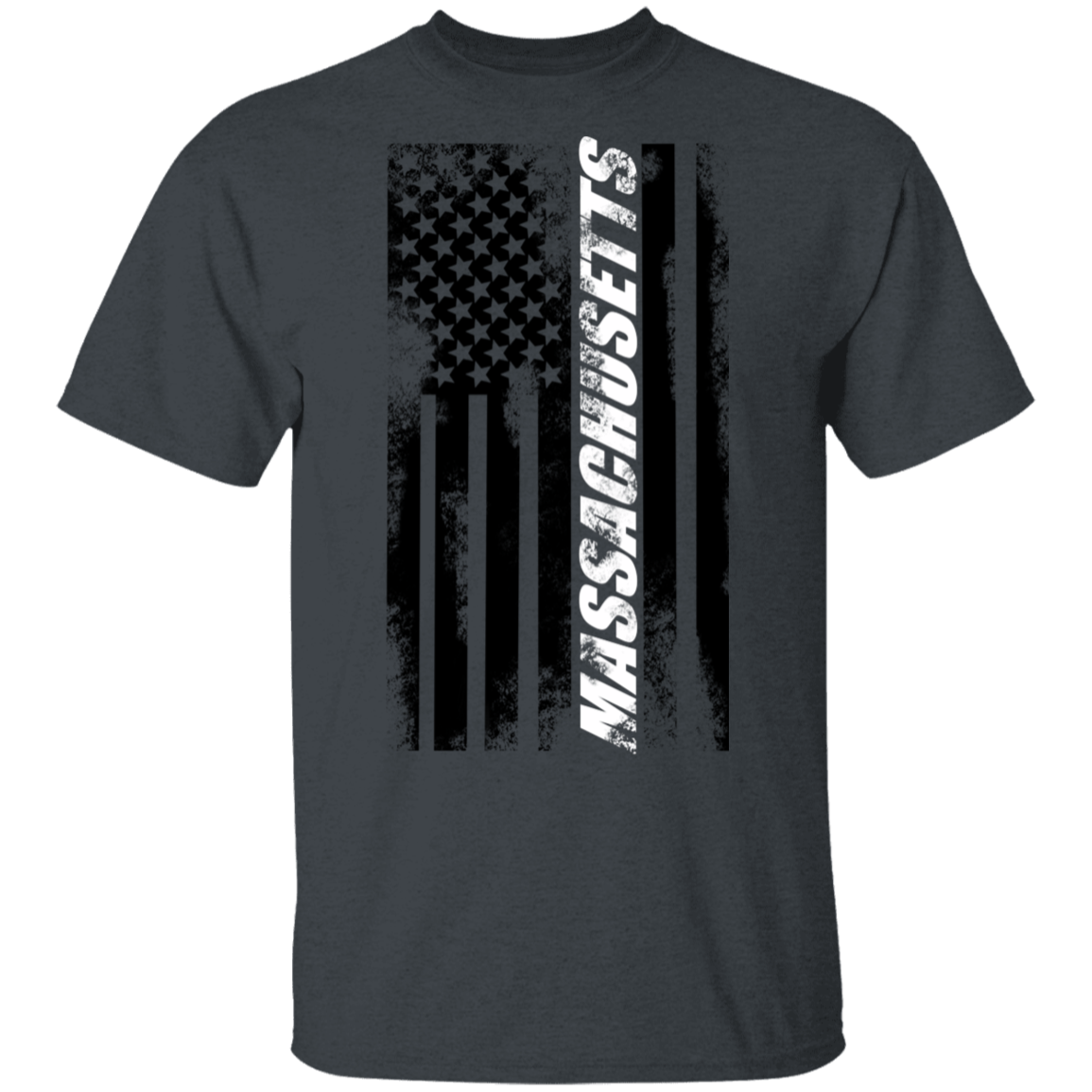 Massachusetts American Flag T-Shirt