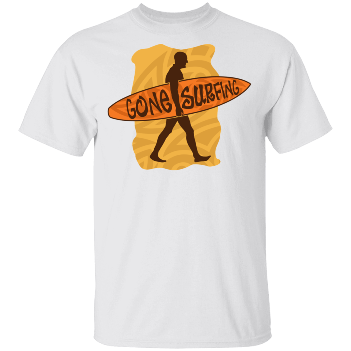 Gone Surfing Ocean Beach T-Shirt