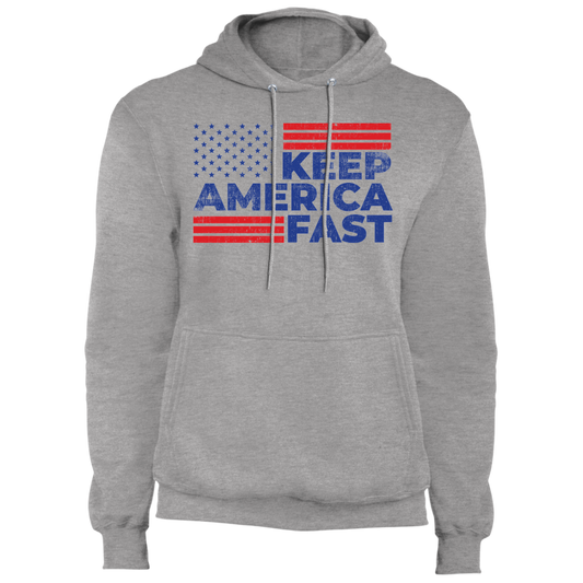Keep America Fast American Flag Racing Pullover Hoodie
