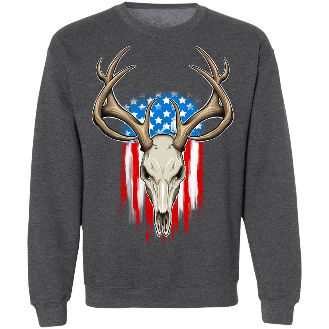 American Flag Hunting Crewneck Sweatshirt