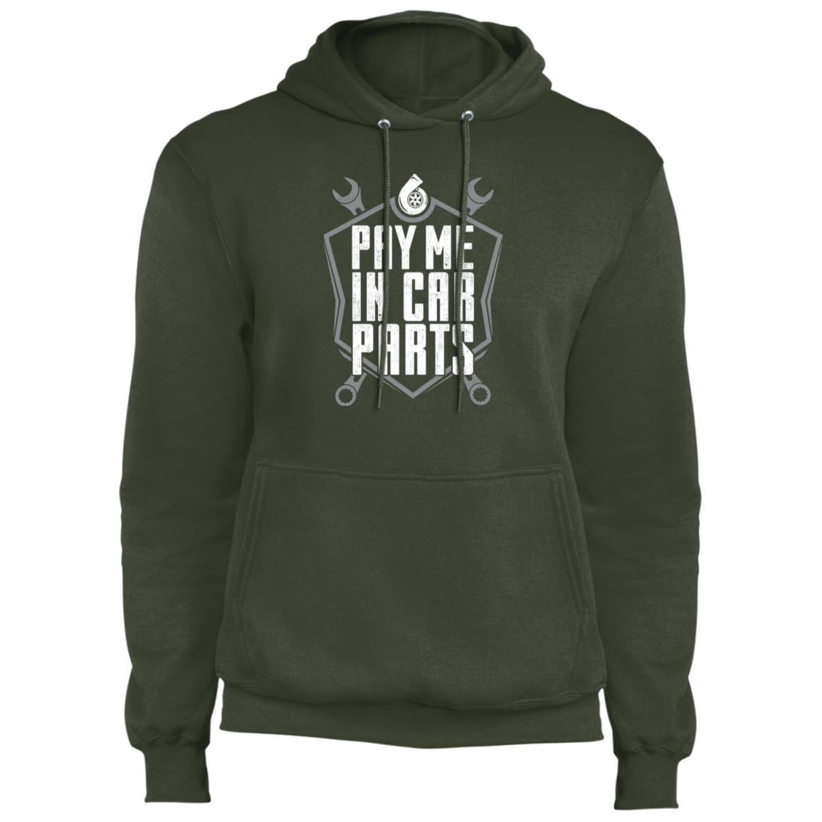 Pay Me In Car Parts Turbo Wrench Mechanic Pullover Hoodie
