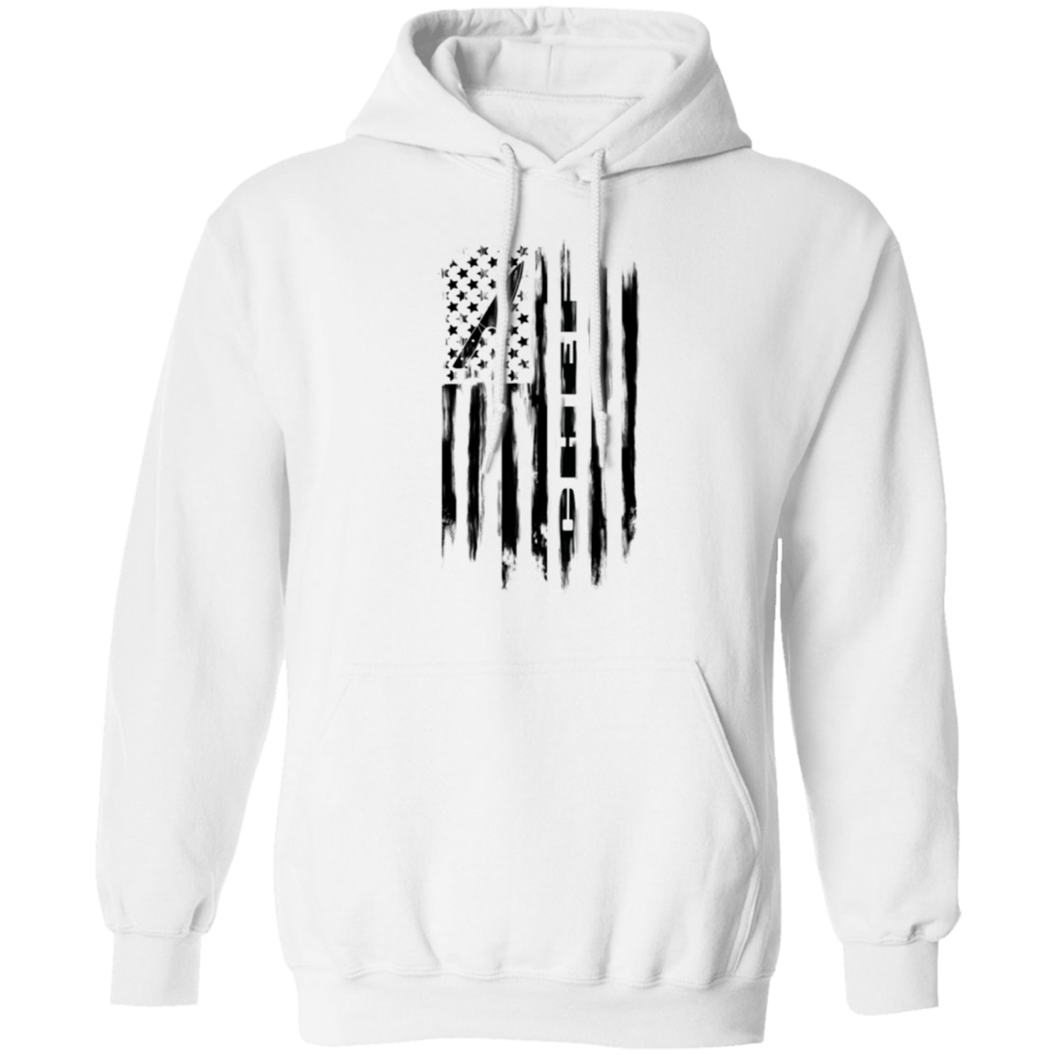 Chef Cook Culinary American Flag Pullover Hoodie