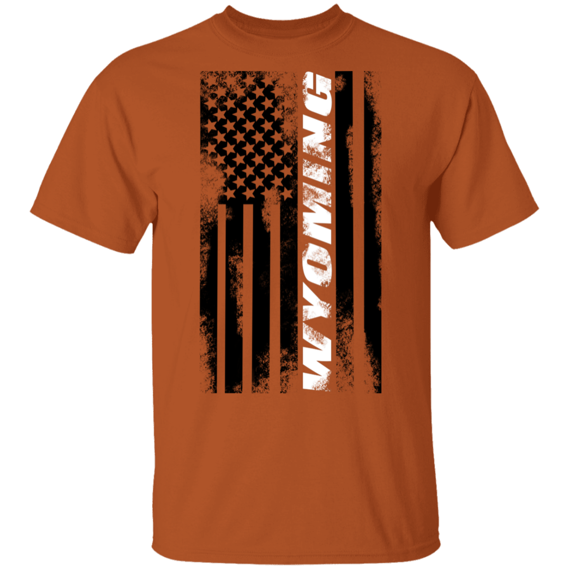 Wyoming American Flag T-Shirt