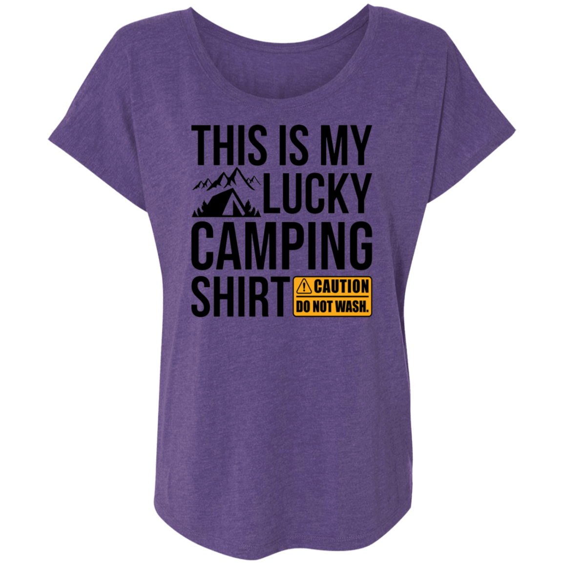This Is My Lucky Camping Shirt Women's Dolman Sleeve