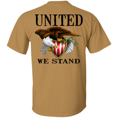 1776 American Bald Eagle United We Stand Double Sided T-Shirt