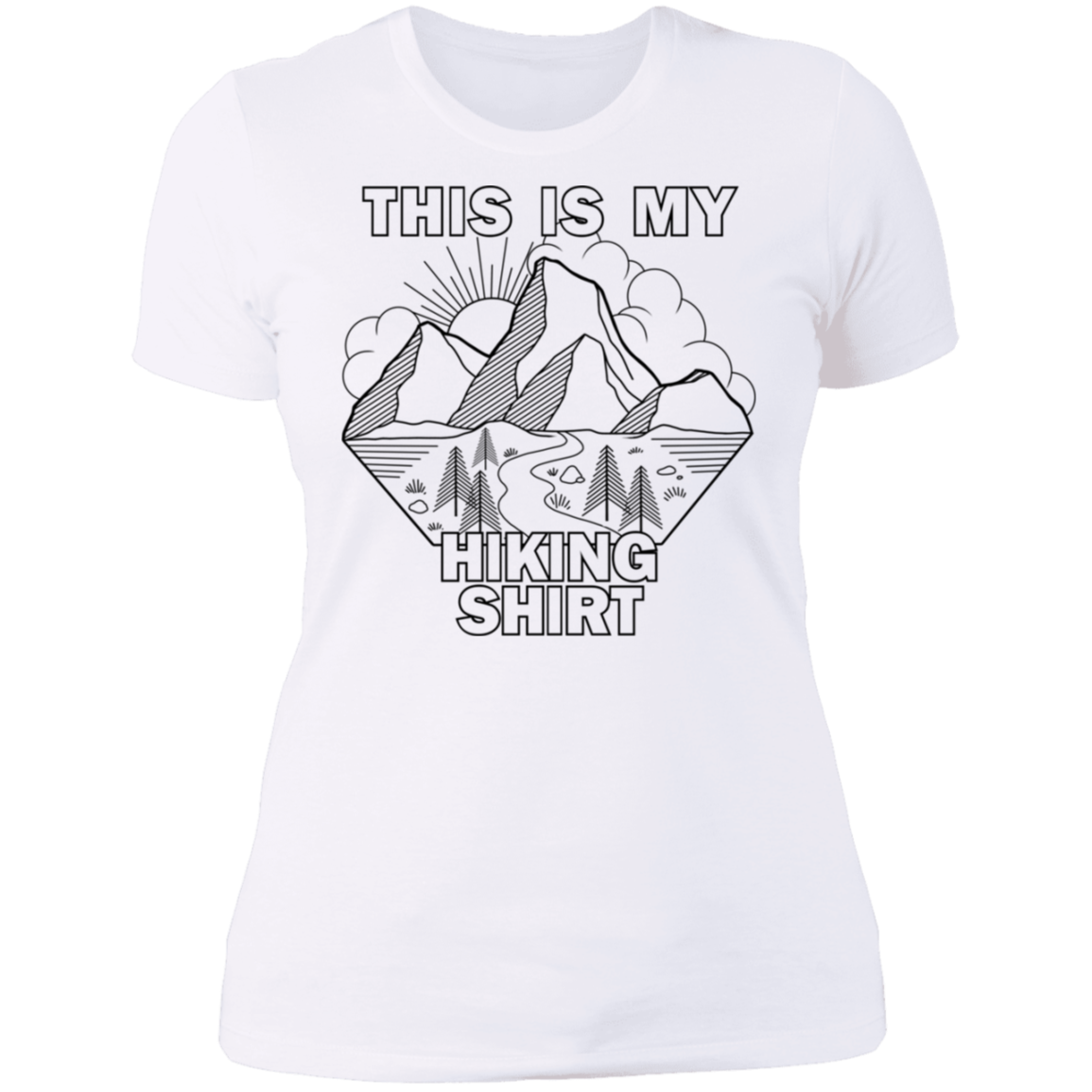 Women's This Is My Hiking Shirt Nature Camping T-Shirt