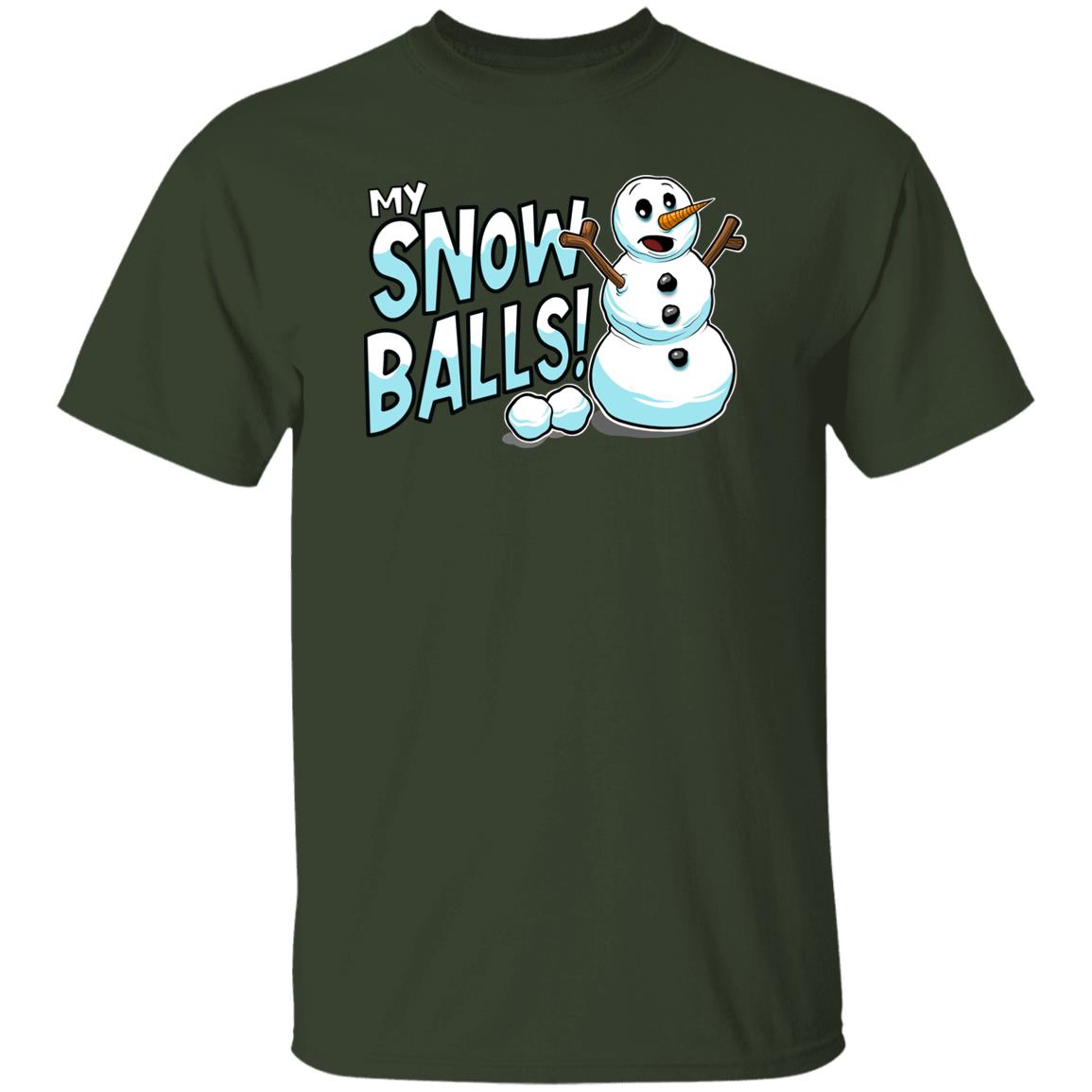 My Snow Balls Funny Snowman Christmas T-Shirt